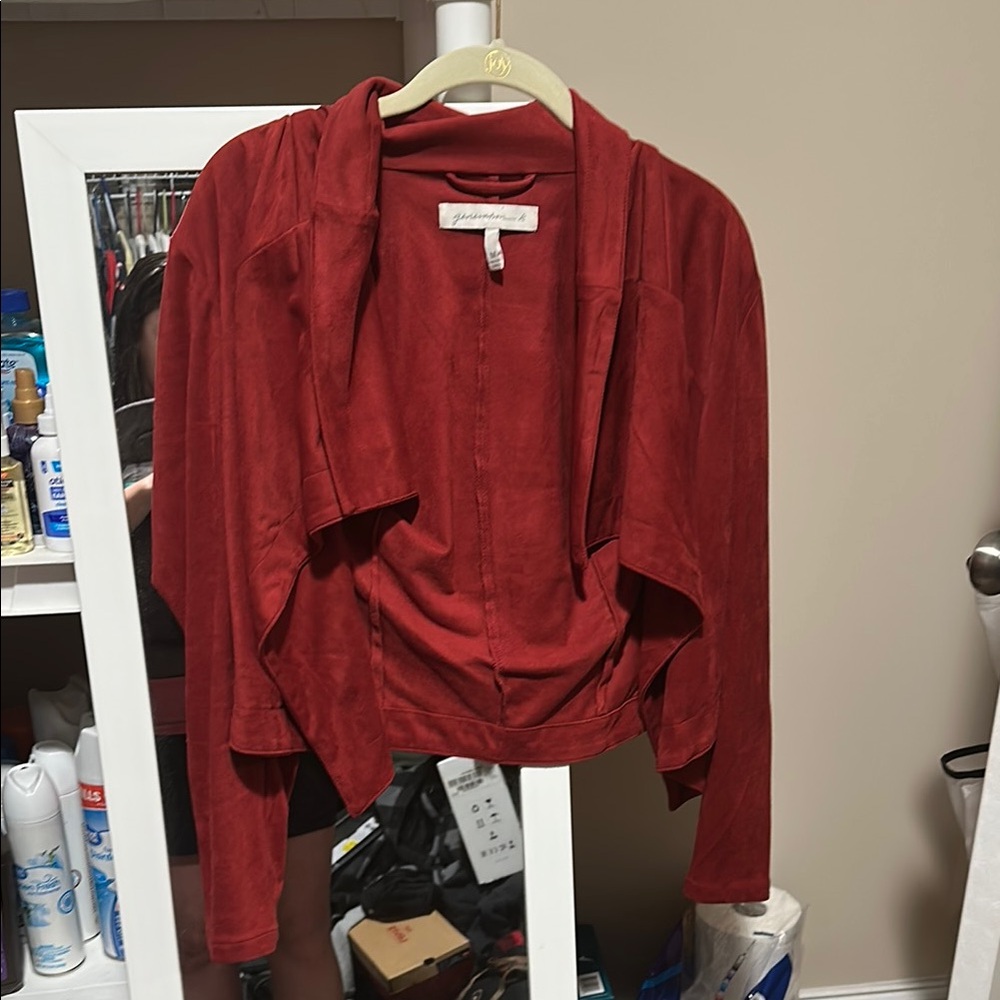 Red Draped Jacket